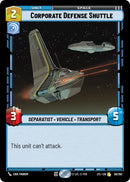 Image for Corporate Defense Shuttle (059/262) [JTL]