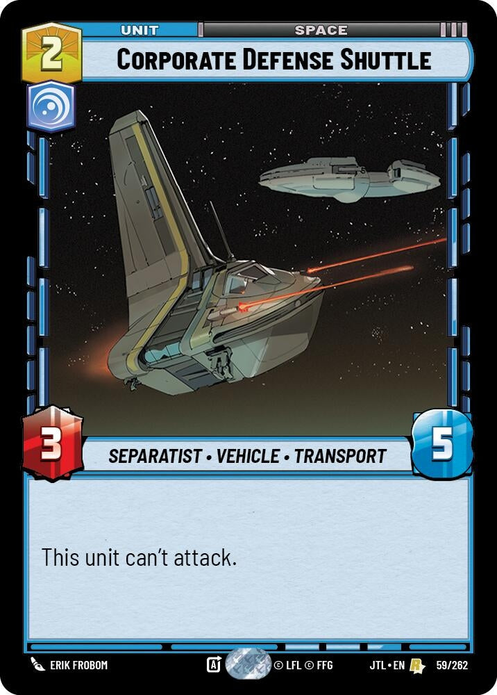 Image for Corporate Defense Shuttle (059/262) [JTL]