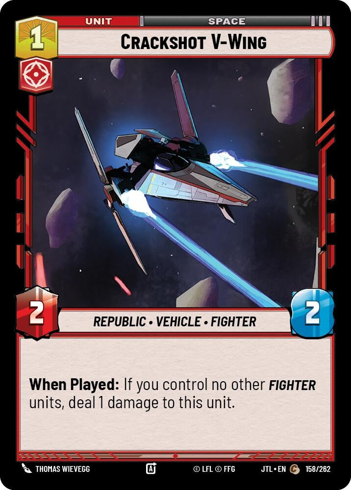 Image for Crackshot V-Wing (158/262) [JTL]
