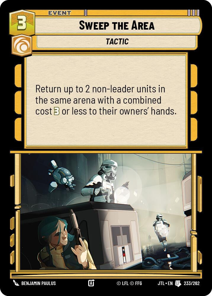 Image for Sweep the Area (233/262) [JTL]