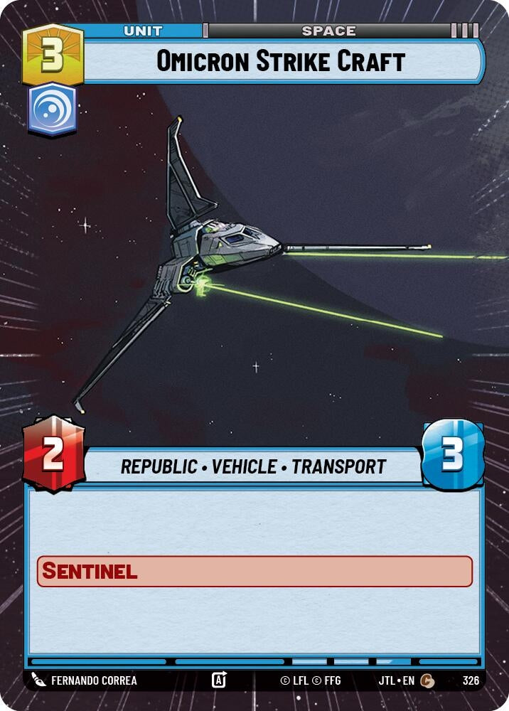 Image for Omicron Strike Craft (Hyperspace) (326) [JTL]