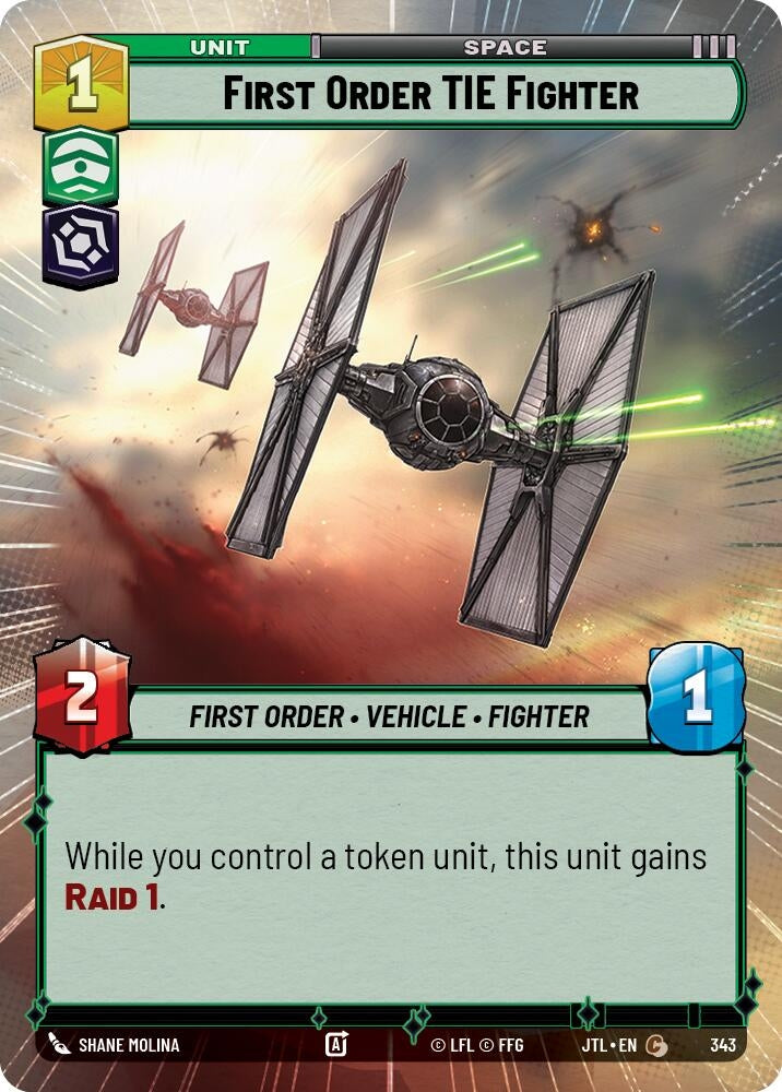 Image for First Order TIE Fighter (Hyperspace) (343) [JTL]