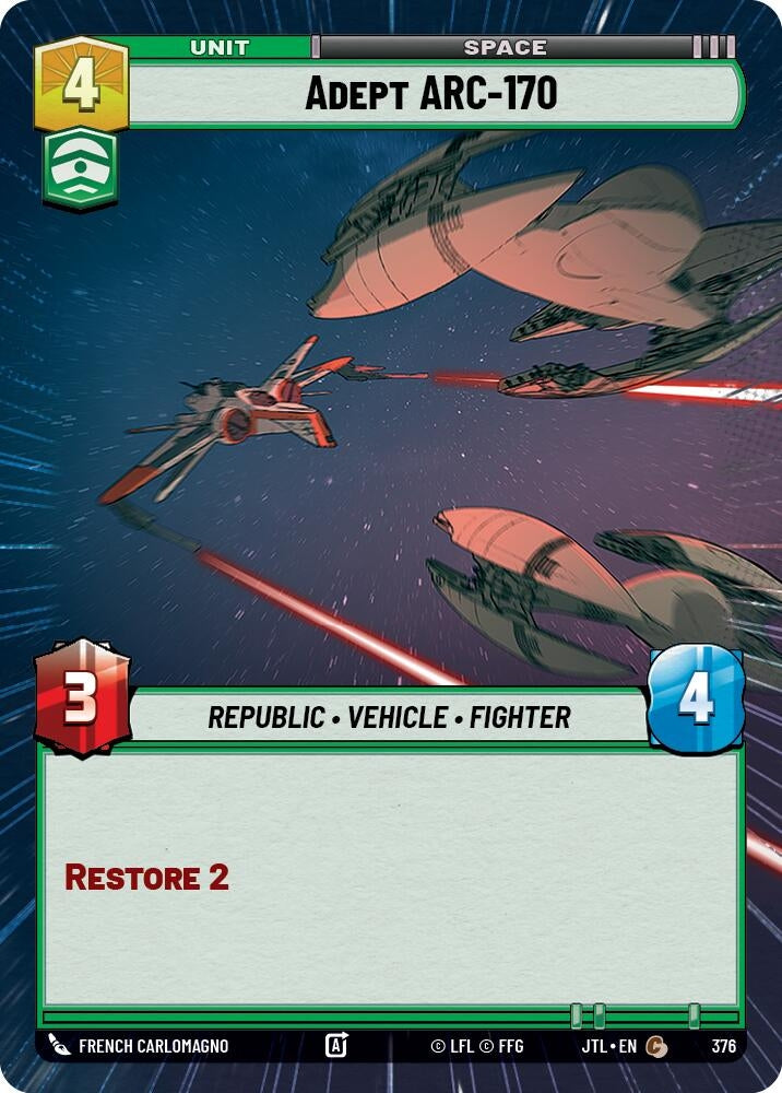 Image for Adept ARC-170 (Hyperspace) (376) [JTL]