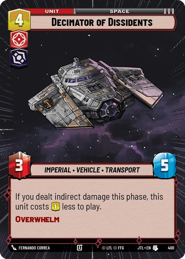 Image for Decimator of Dissidents (Hyperspace) (400) [JTL]