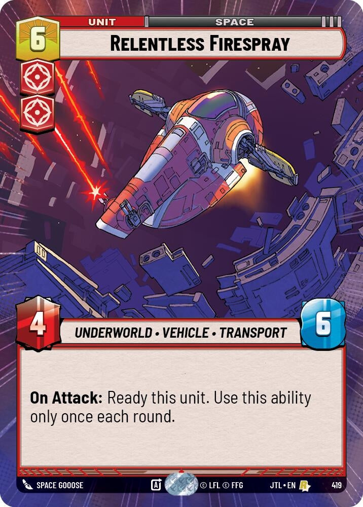 Image for Relentless Firespray (Hyperspace) (419) [JTL]