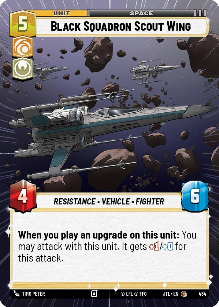 Image for Black Squadron Scout Wing (Hyperspace) (464) [JTL]