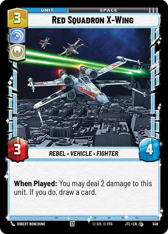 Image for Red Squadron X-Wing (Foil) (549) [JTL]