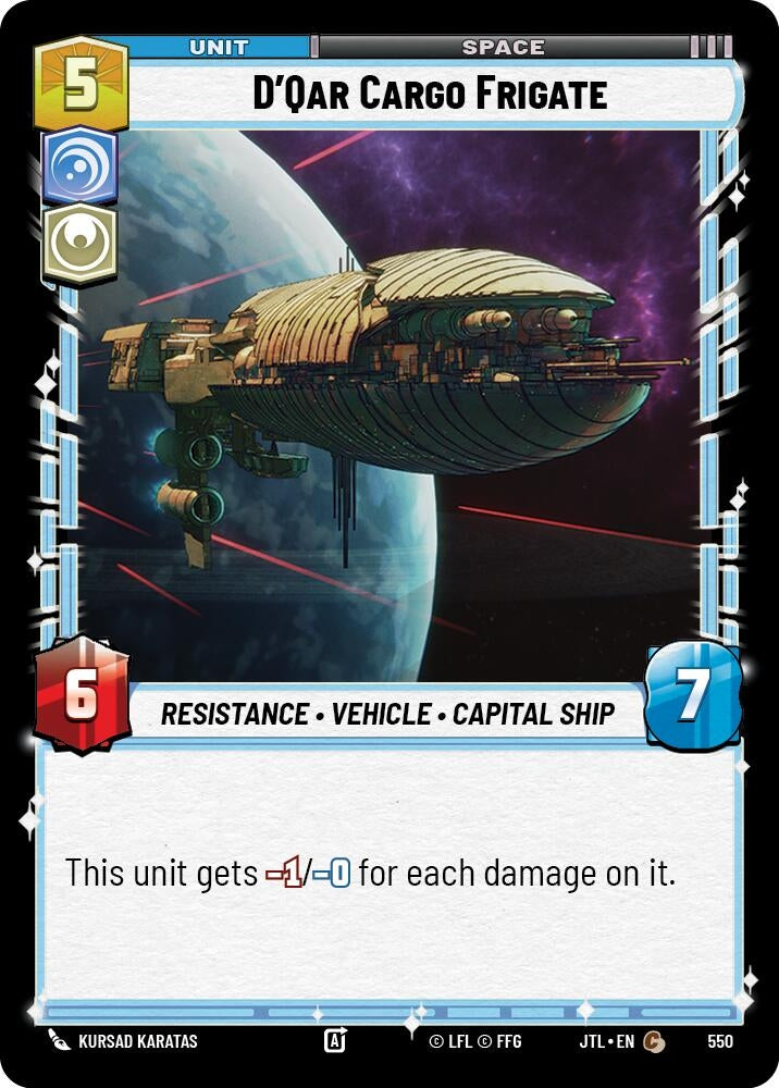 Image for D'Qar Cargo Frigate (Foil) (550) [JTL]