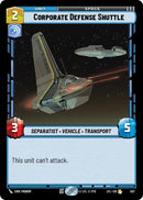 Image for Corporate Defense Shuttle (Foil) (557) [JTL]