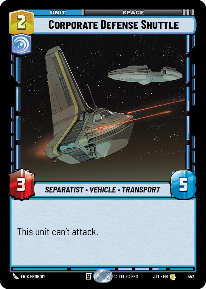 Image for Corporate Defense Shuttle (Foil) (557) [JTL]