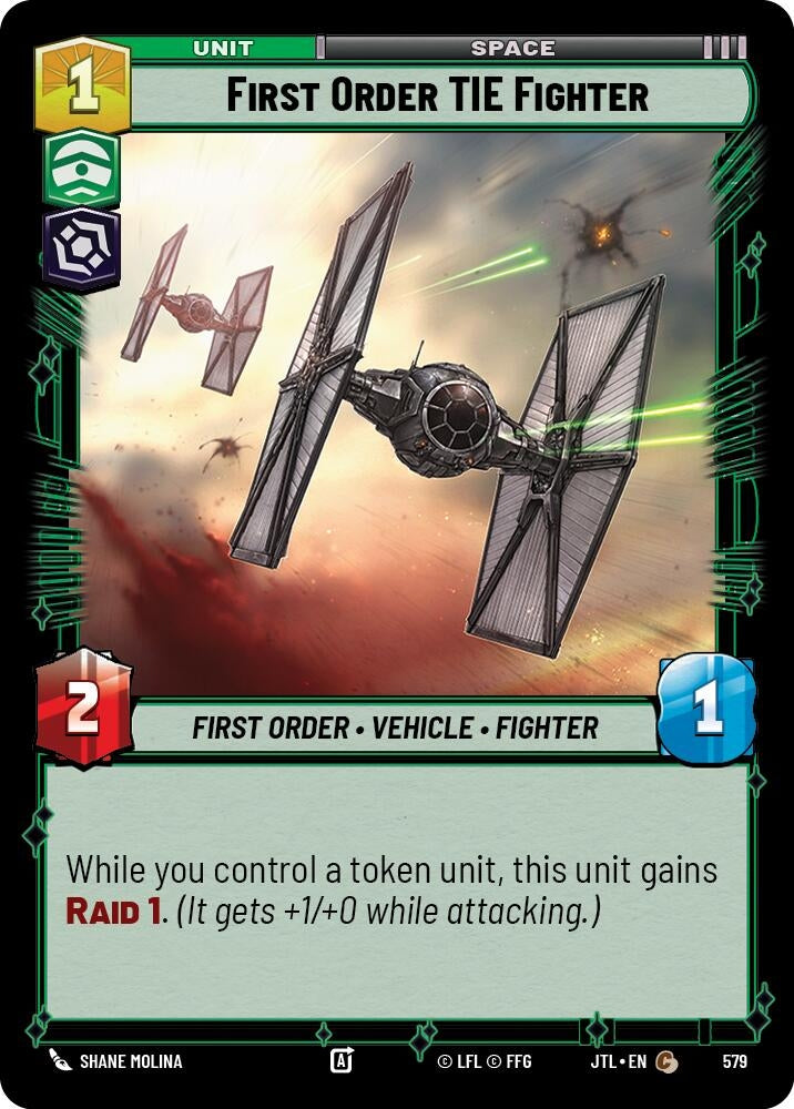 Image for First Order TIE Fighter (Foil) (579) [JTL]
