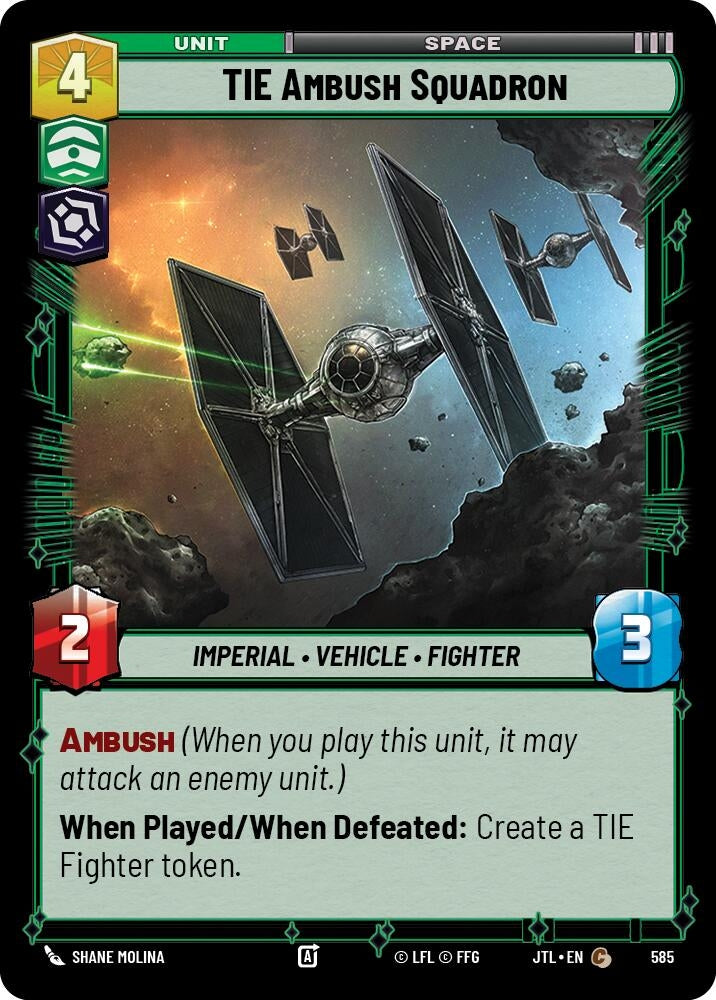 Image for TIE Ambush Squadron (Foil) (585) [JTL]