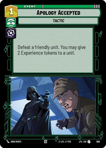 Image for Apology Accepted (Foil) (589) [JTL]