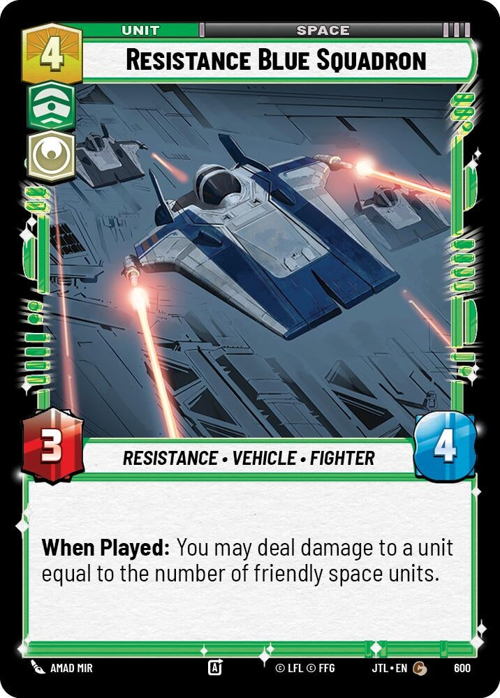 Image for Resistance Blue Squadron (Foil) (600) [JTL]