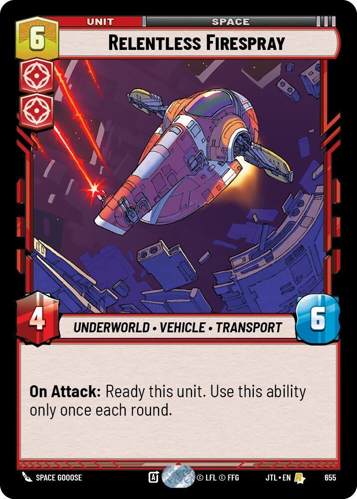 Image for Relentless Firespray (Foil) (655) [JTL]