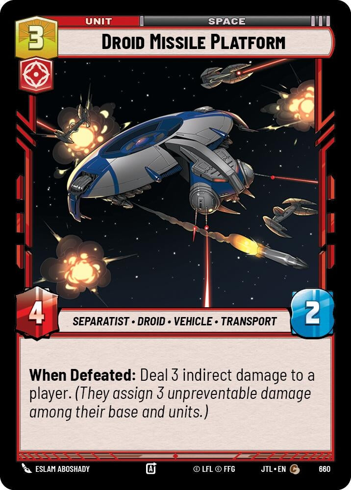 Image for Droid Missile Platform (Foil) (660) [JTL]