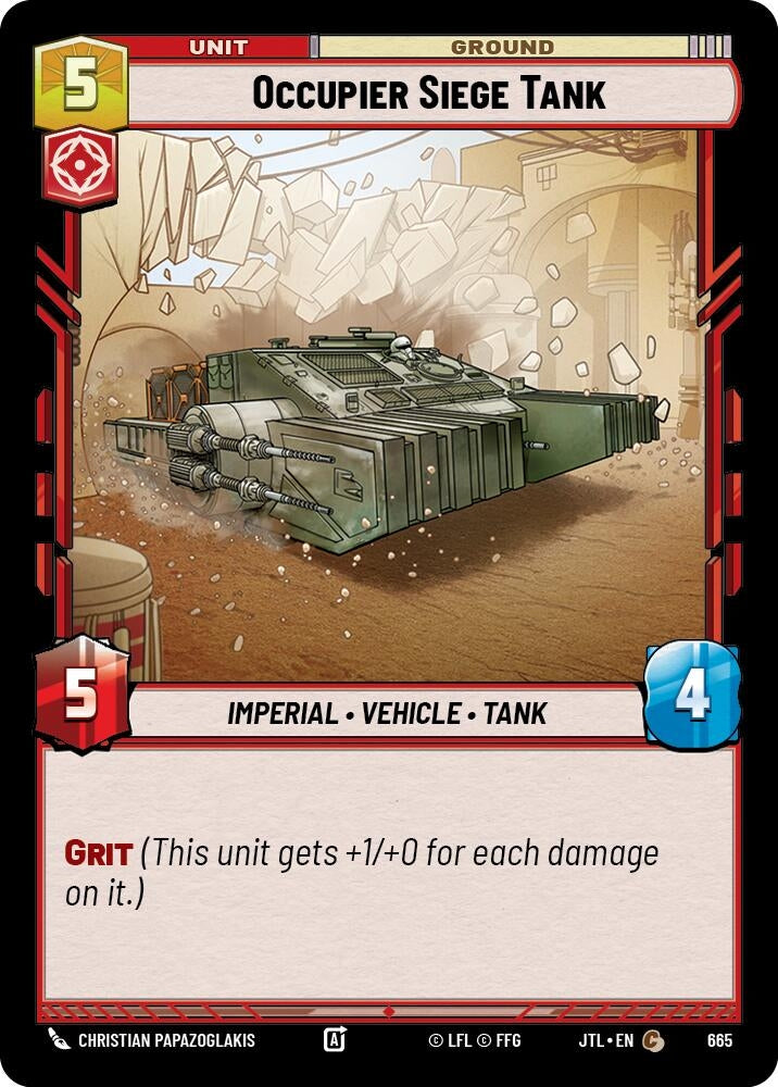 Image for Occupier Siege Tank (Foil) (665) [JTL]
