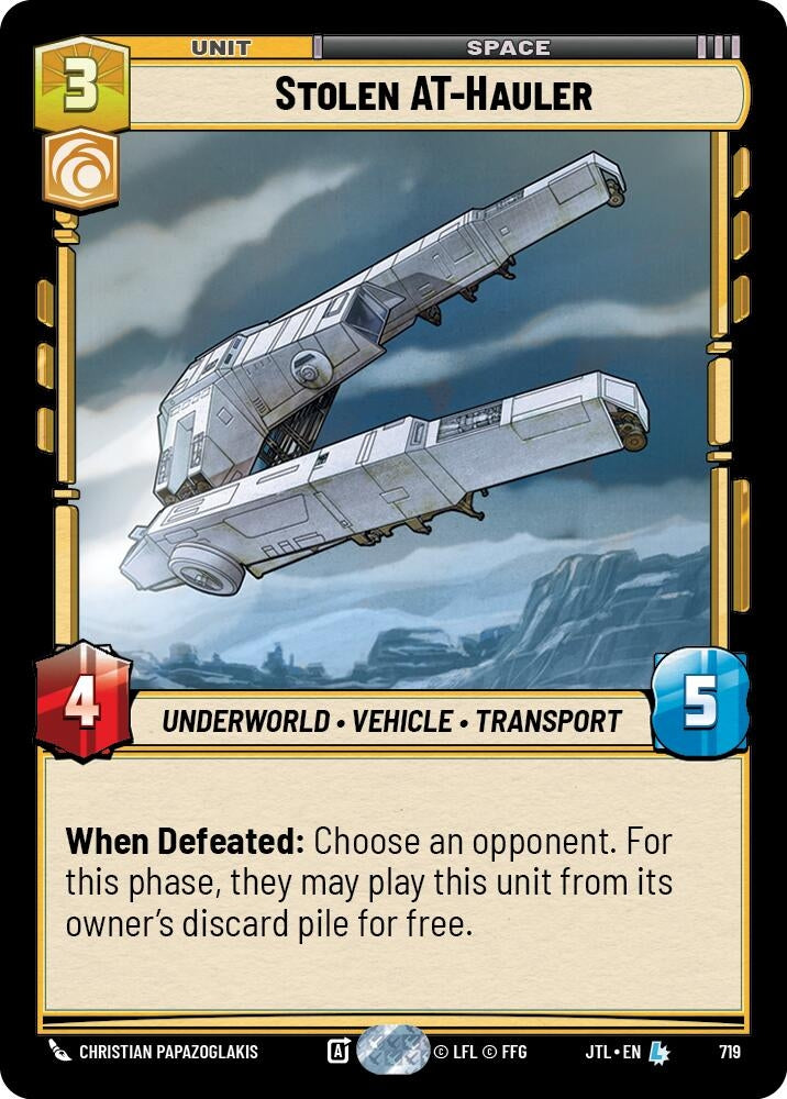 Image for Stolen AT-Hauler (Foil) (719) [JTL]