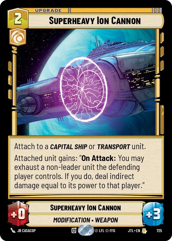 Image for Superheavy Ion Cannon (Foil) (725) [JTL]