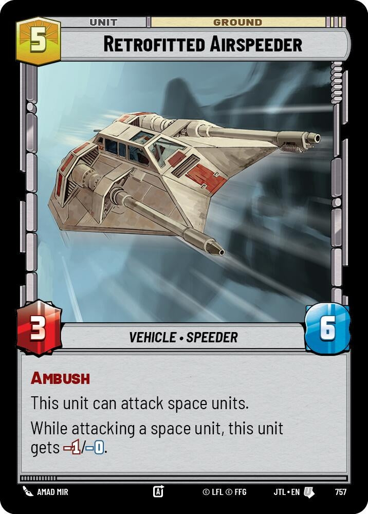 Image for Retrofitted Airspeeder (Foil) (757) [JTL]