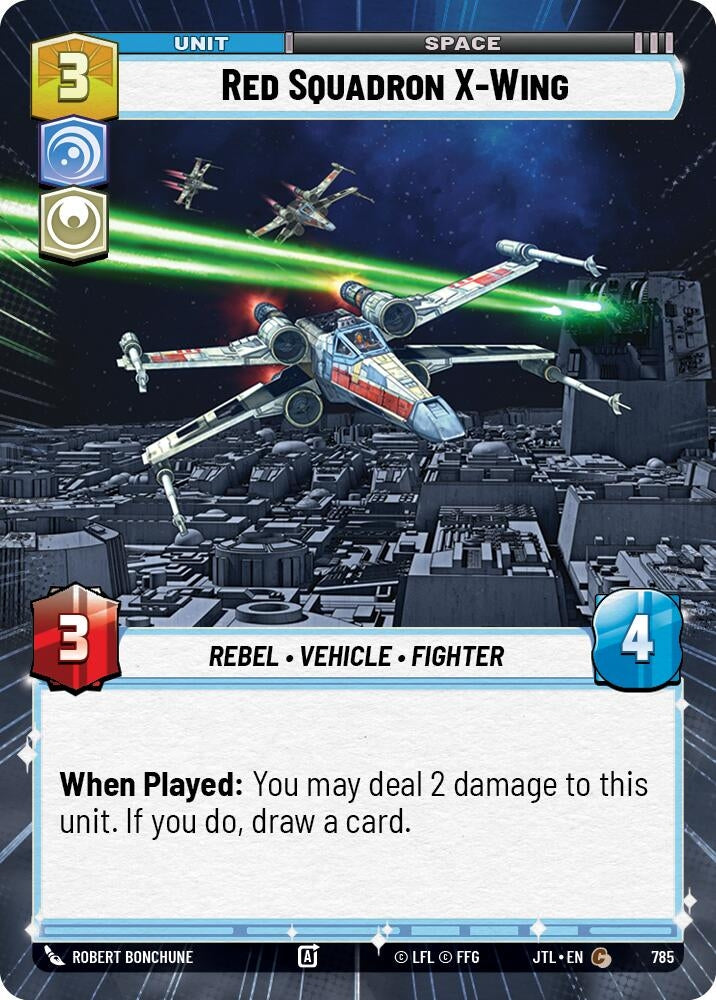 Image for Red Squadron X-Wing (Hyperspace Foil) (785) [JTL]