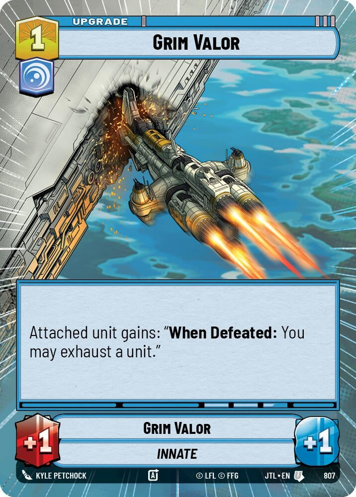 Image for Grim Valor (Hyperspace Foil) (807) [JTL]