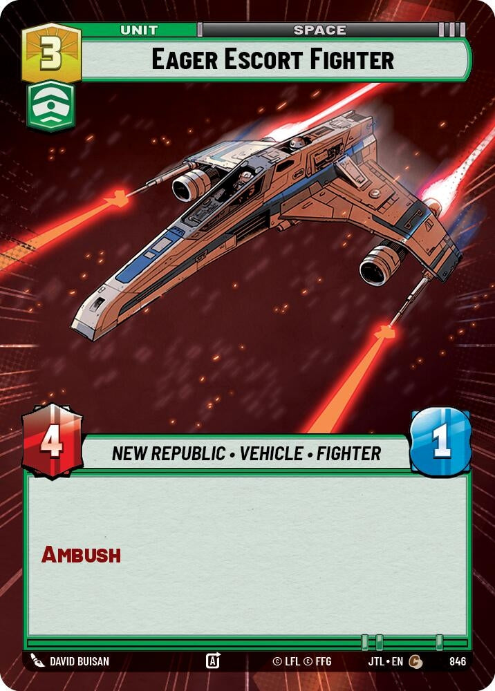 Image for Eager Escort Fighter (Hyperspace Foil) (846) [JTL]
