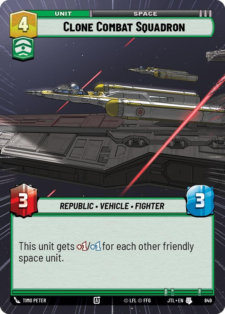 Image for Clone Combat Squadron (Hyperspace Foil) (849) [JTL]