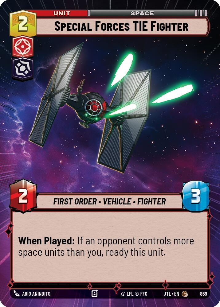 Image for Special Forces TIE Fighter (Hyperspace Foil) (869) [JTL]