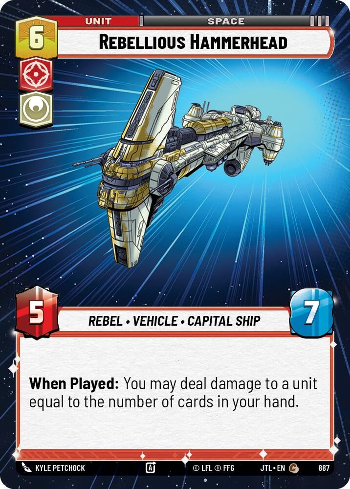 Image for Rebellious Hammerhead (Hyperspace Foil) (887) [JTL]