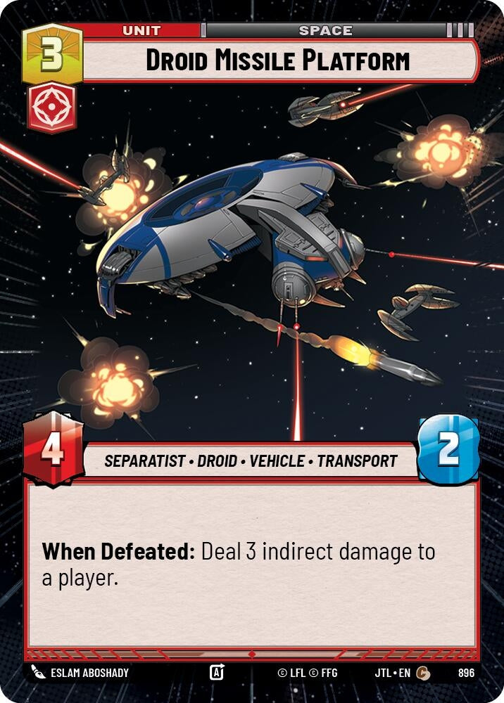 Image for Droid Missile Platform (Hyperspace Foil) (896) [JTL]