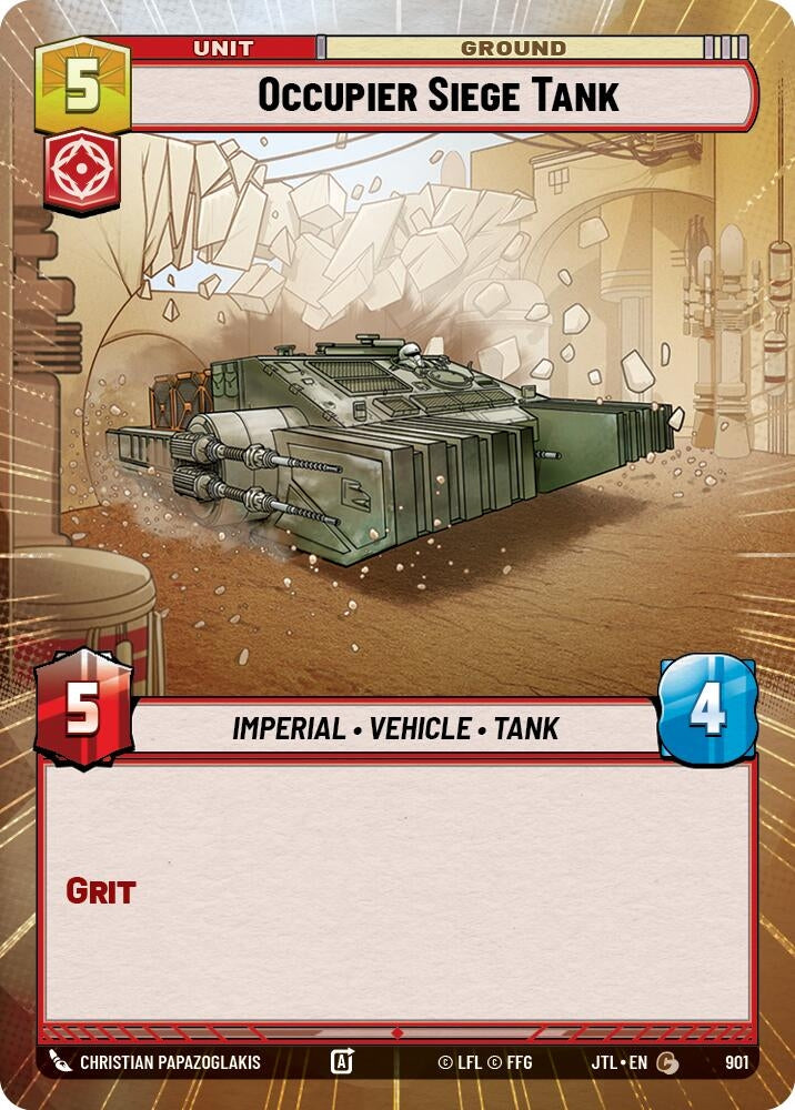 Image for Occupier Siege Tank (Hyperspace Foil) (901) [JTL]