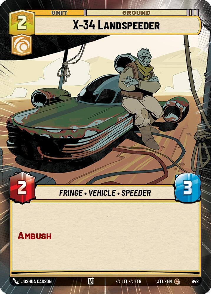 Image for X-34 Landspeeder (Hyperspace Foil) (948) [JTL]