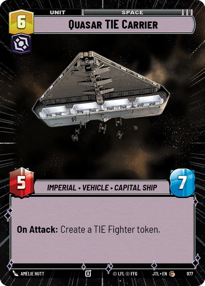 Image for Quasar TIE Carrier (Hyperspace Foil) (977) [JTL]