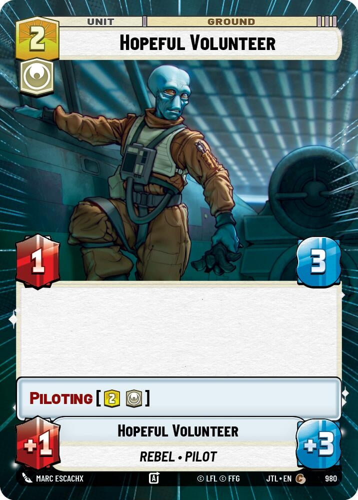 Image for Hopeful Volunteer (Hyperspace Foil) (980) [JTL]