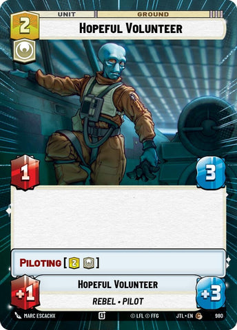 Image for Hopeful Volunteer (Hyperspace Foil) (980) [JTL]