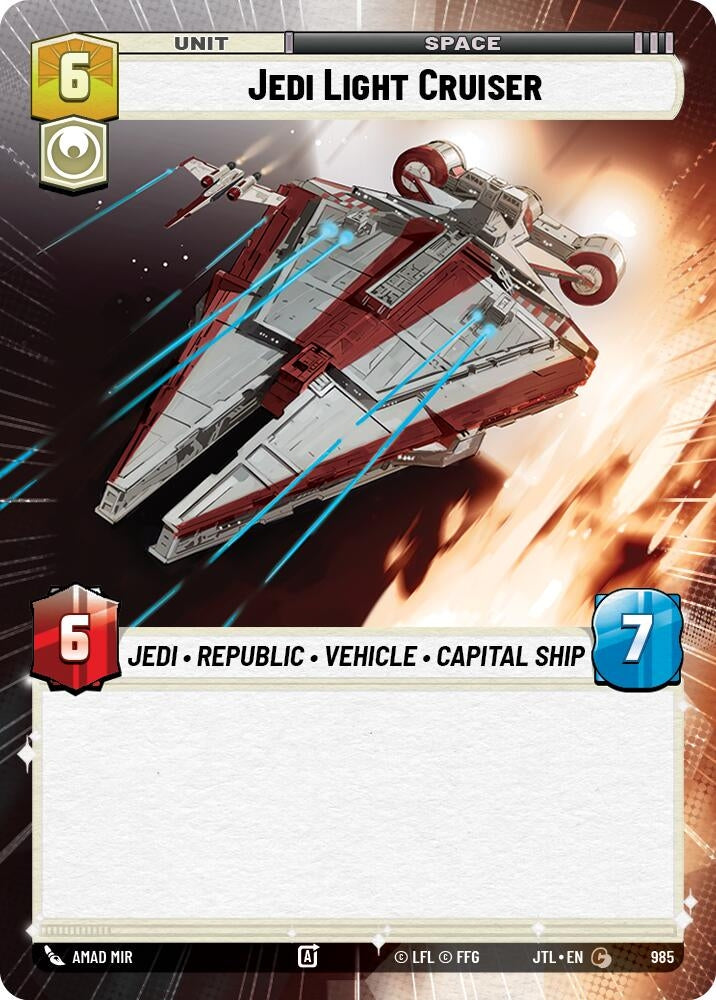 Image for Jedi Light Cruiser (Hyperspace Foil) (985) [JTL]