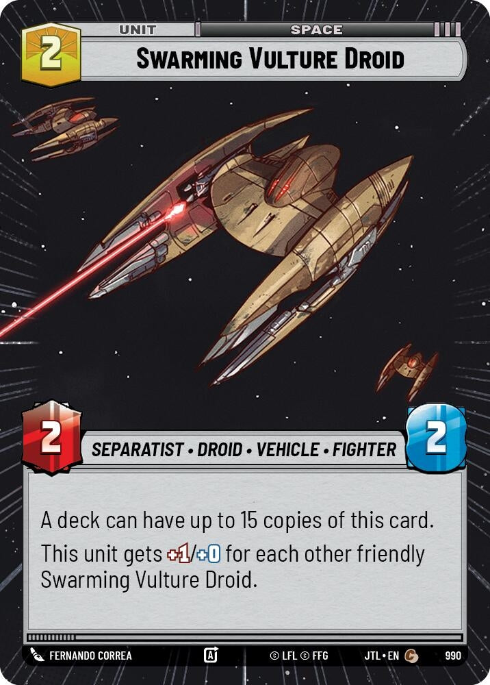 Image for Swarming Vulture Droid (Hyperspace Foil) (990) [JTL]