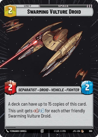 Image for Swarming Vulture Droid (Hyperspace Foil) (990) [JTL]