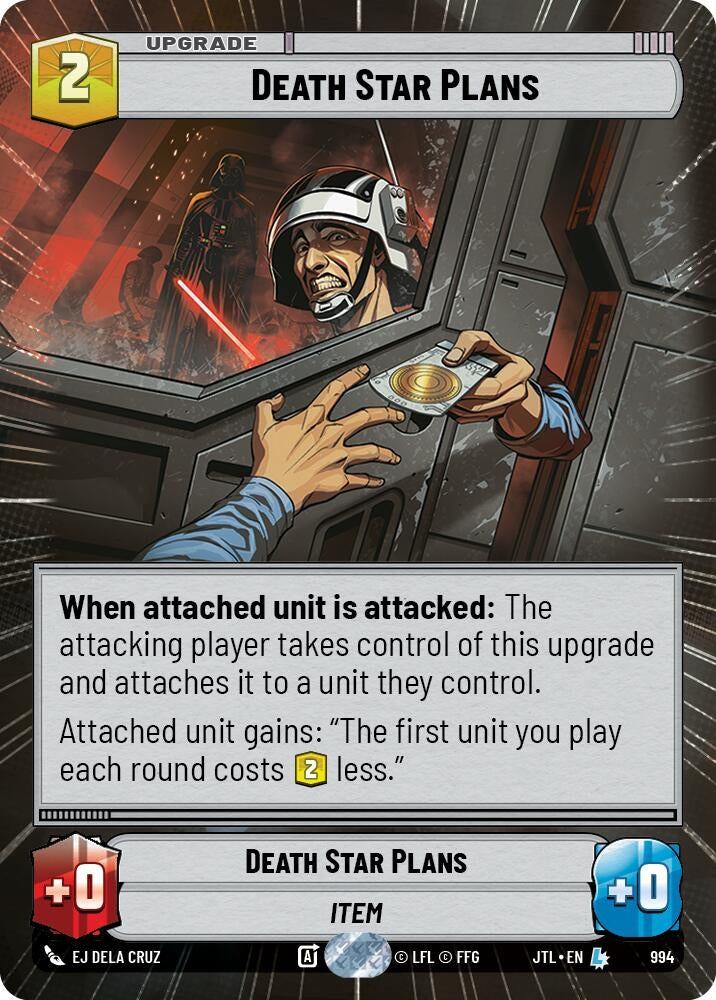 Image for Death Star Plans (Hyperspace Foil) (994) [JTL]
