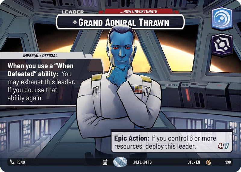 Image for Grand Admiral Thrawn (998) [JTL]