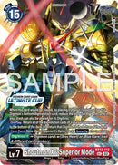 Image for Shoutmon X7: Superior Mode (Ultimate Cup 25-26 Season 1) (BT12-112 SEC) [Across Time] - Digimon Card Game
