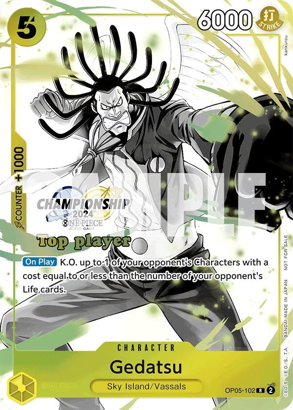 Image for Gedatsu (Championship 2024 Top Player Pack Vol. 2) (OP05-102) [One Piece Promotion Cards]