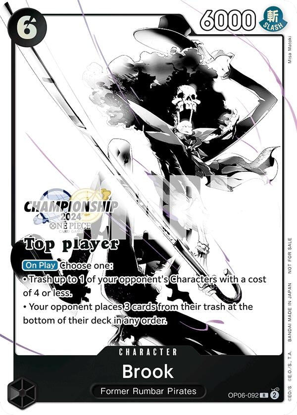 Image for Brook (Championship 2024 Top Player Pack Vol. 2) (OP06-092) [One Piece Promotion Cards]