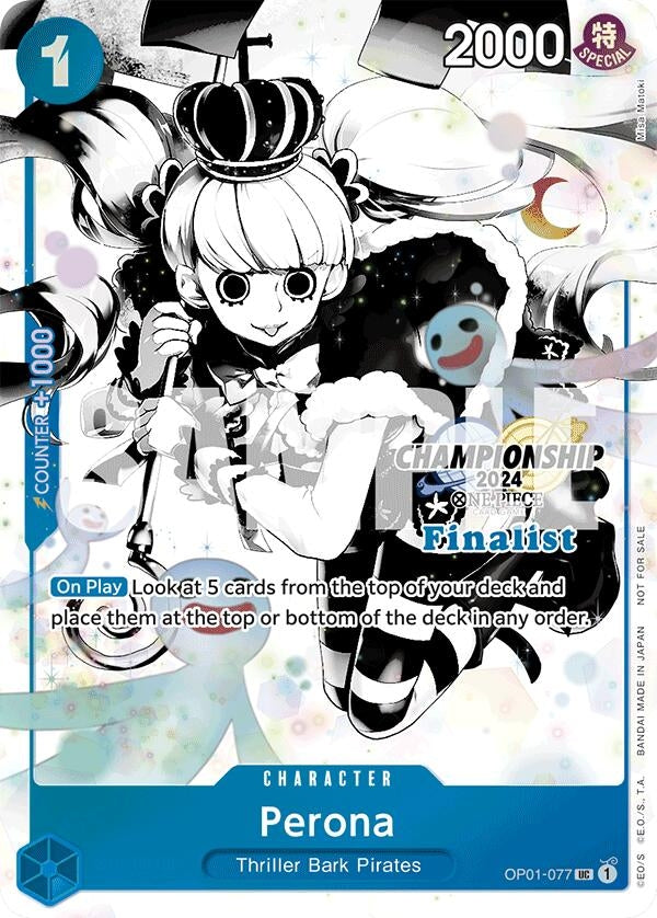 Image for Perona (Championship 2024 Finalist Card Set Vol. 2) (OP01-077) [One Piece Promotion Cards]