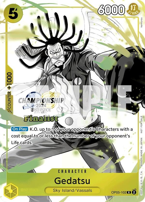 Image for Gedatsu (Championship 2024 Finalist Card Set Vol. 2) (OP05-102) [One Piece Promotion Cards]