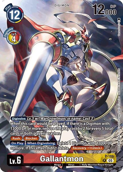Image for Gallantmon (BT-21: Illustration Celebration Pack) (P-186 P) (World Convergence) (BT-21) - Digimon Card Game