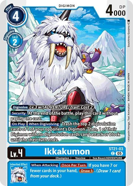 Image for Ikkakumon (ST21-03 C) (Starter Deck 21: Hero of Hope) (ST-21) - Digimon Card Game