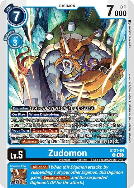 Image for Zudomon (ST21-04 U) (Starter Deck 21: Hero of Hope) (ST-21) - Digimon Card Game