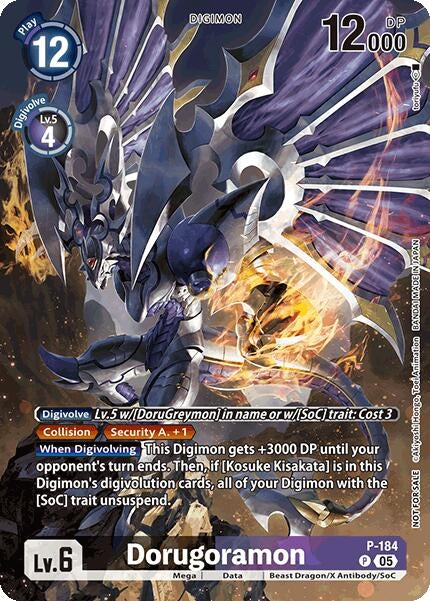 Image for Dorugoramon (BT-21: Illustration Celebration Pack) (P-184 P) (World Convergence) (BT-21) - Digimon Card Game